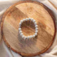 8mm Beads Howlite Bracelet With Flower Charm