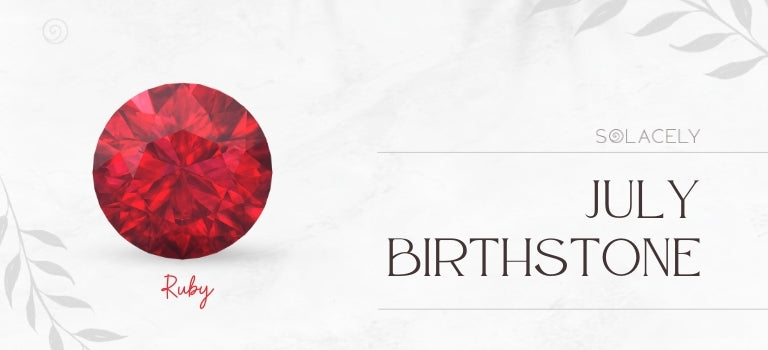 july's birthstone ruby mobile banner image