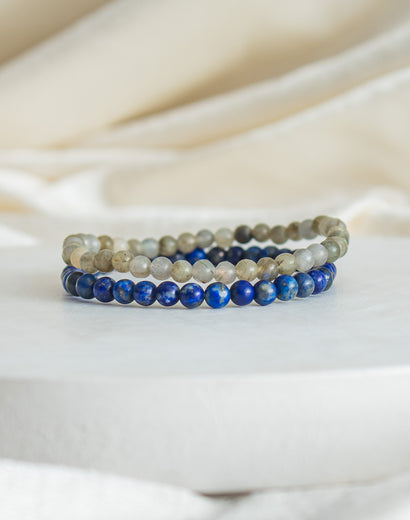 Collection Lazuli Lapis Stones Bracelets, Crystal & | More