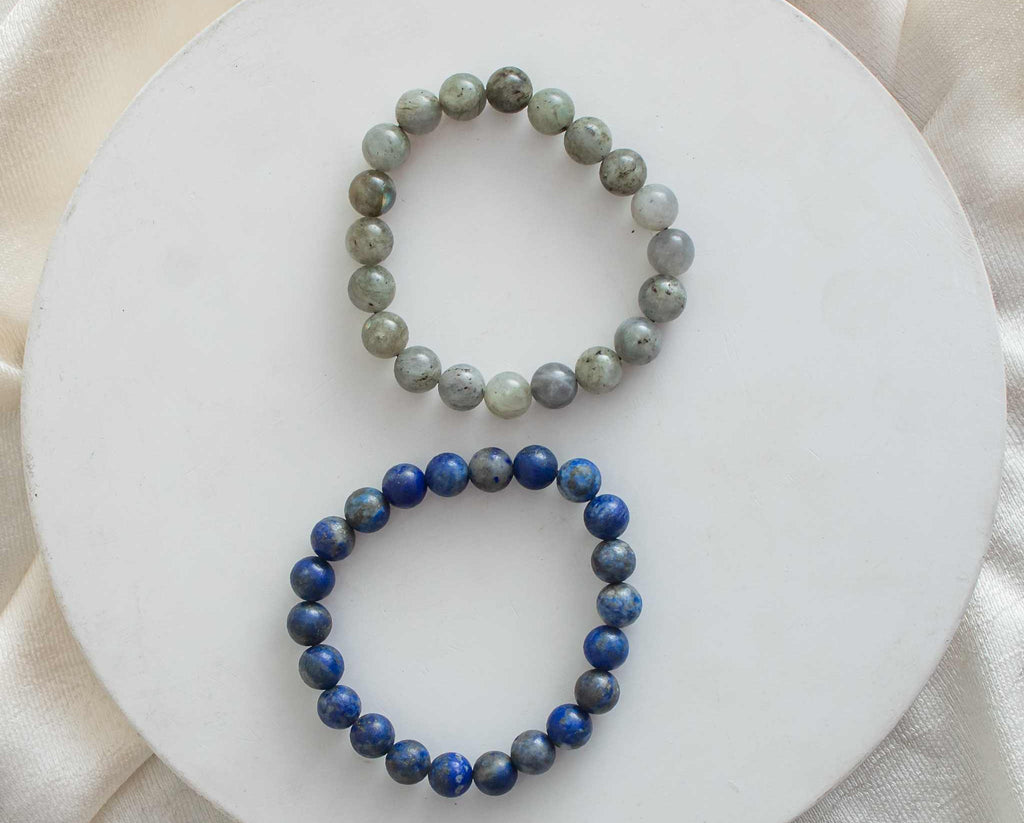 communication and consciousness bracelet with 8mm beads 