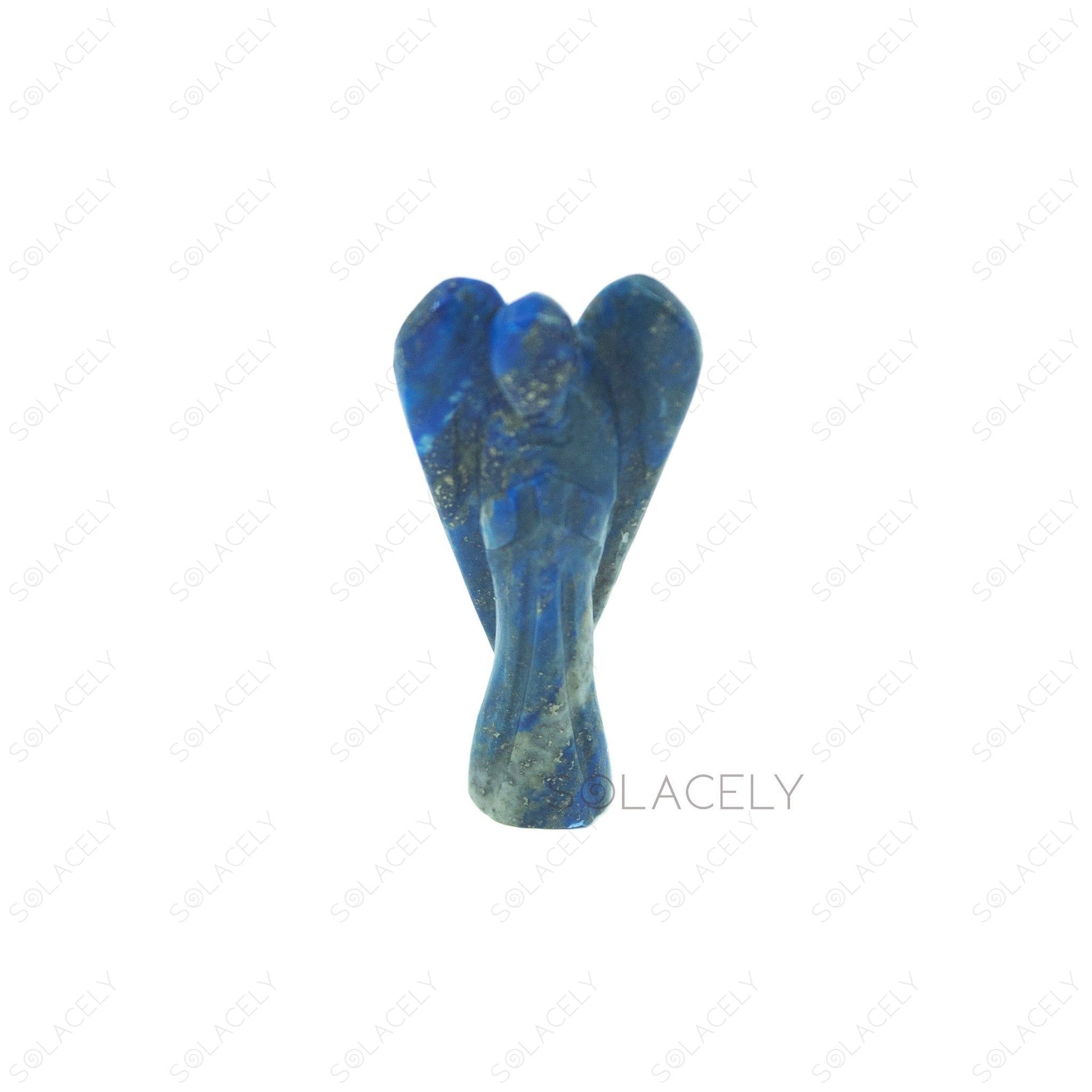 lapis lazuli crystal angel figurine