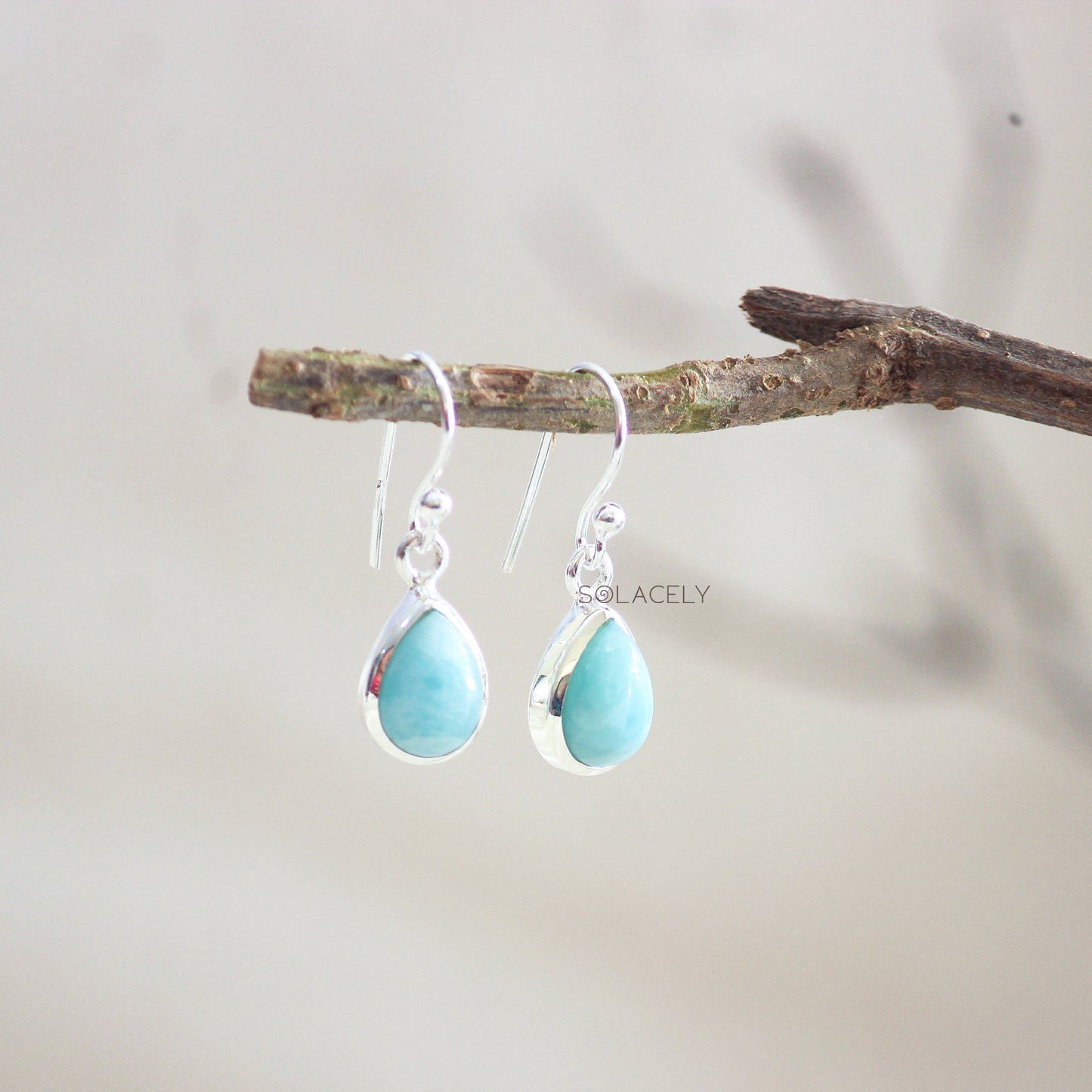 larimar drop earring