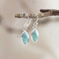 larimar silver earring