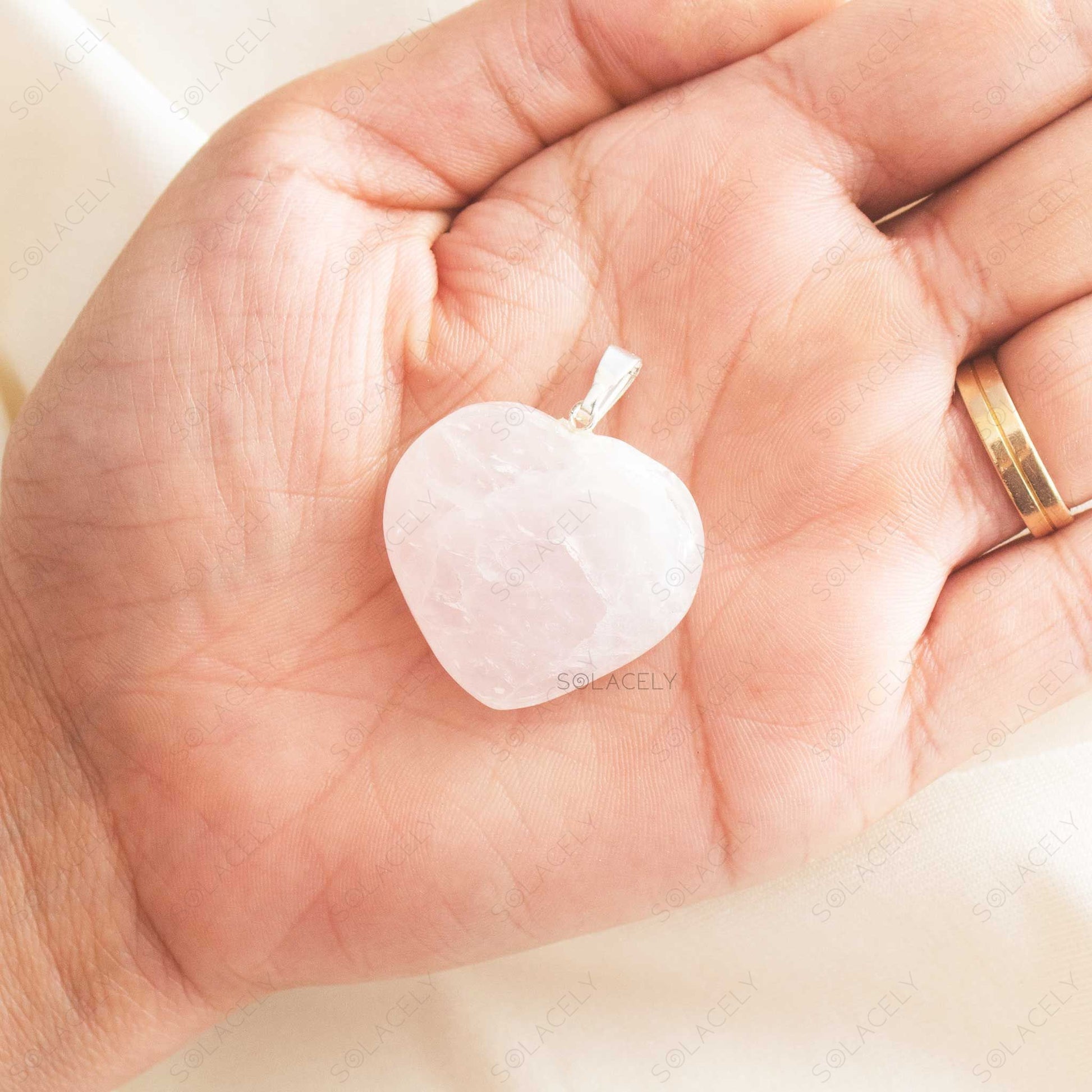 luxurious rose quartz heart pendant for elevating self love