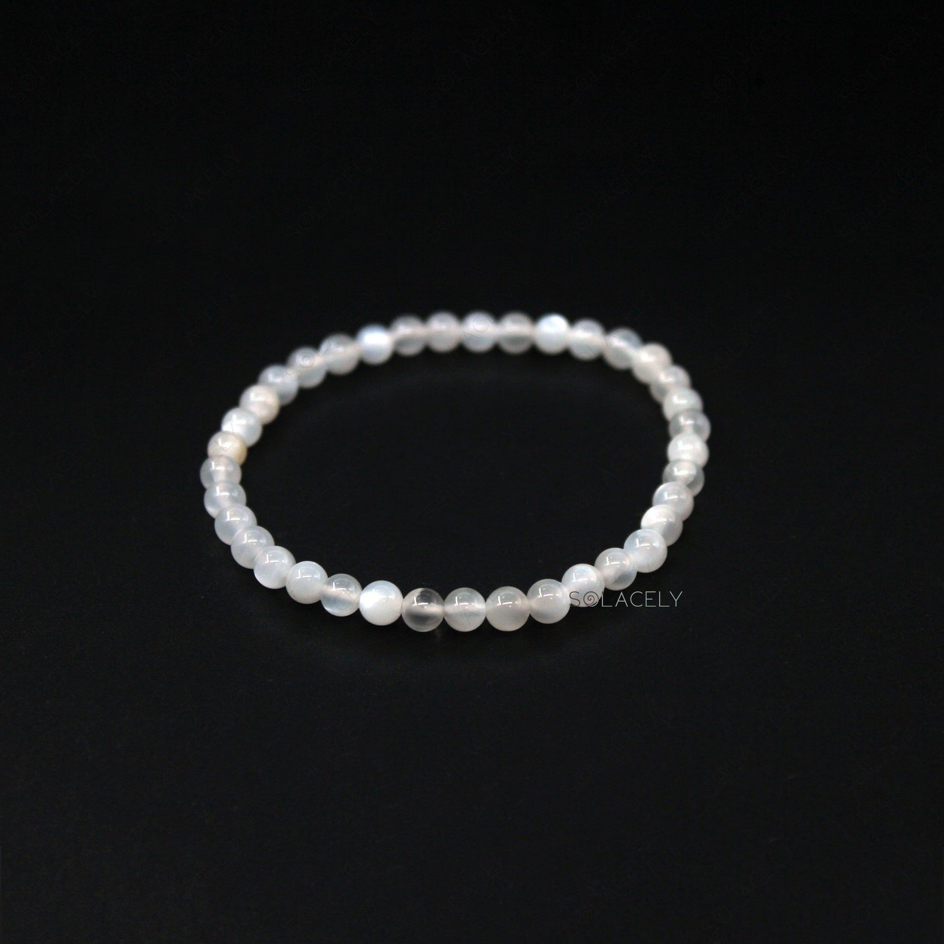 milky moonstone bracelet