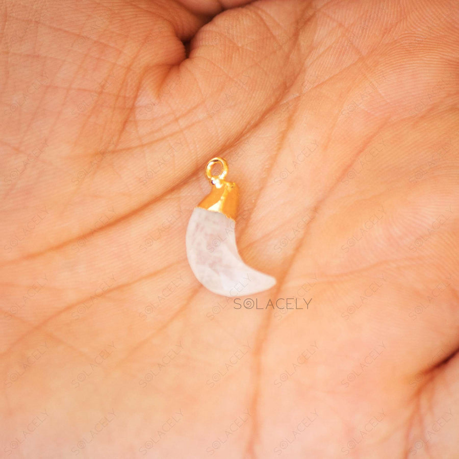 moon rainbow moonstone charm