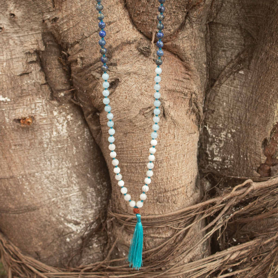 moonstone aquamarine lapis lazuli crystal japmala