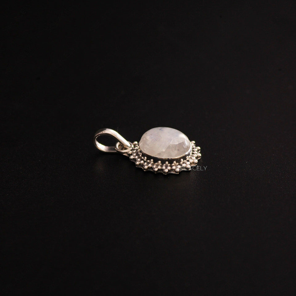 moonstone crystal pendant