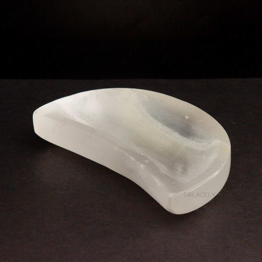 moonstone selenite bowl