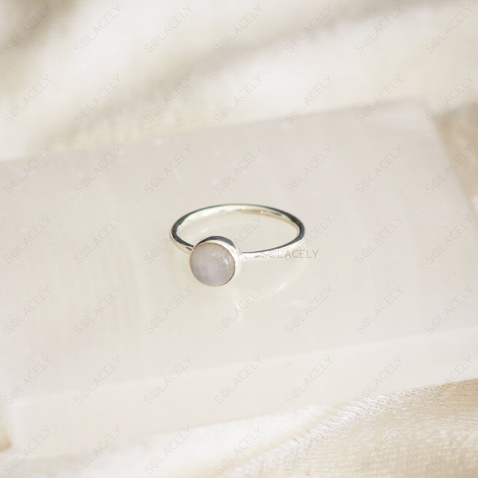 moonstone sterling silver ring