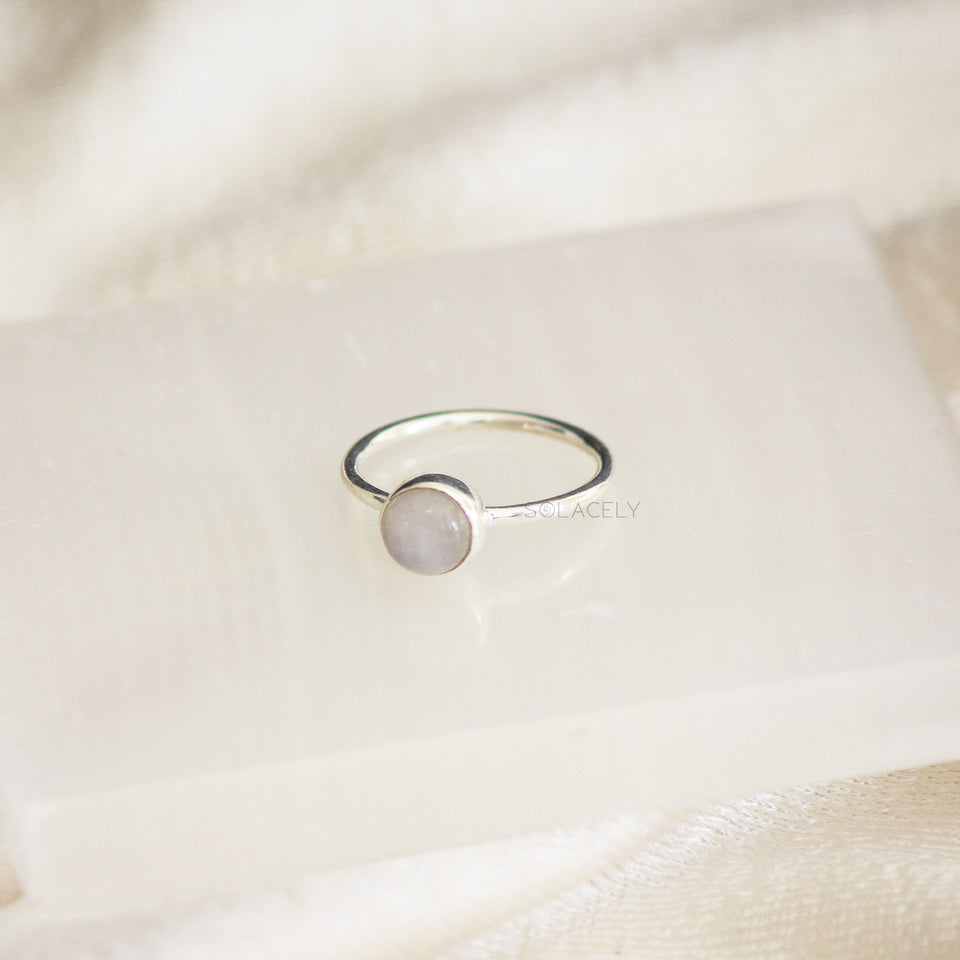 moonstone sterling silver ring