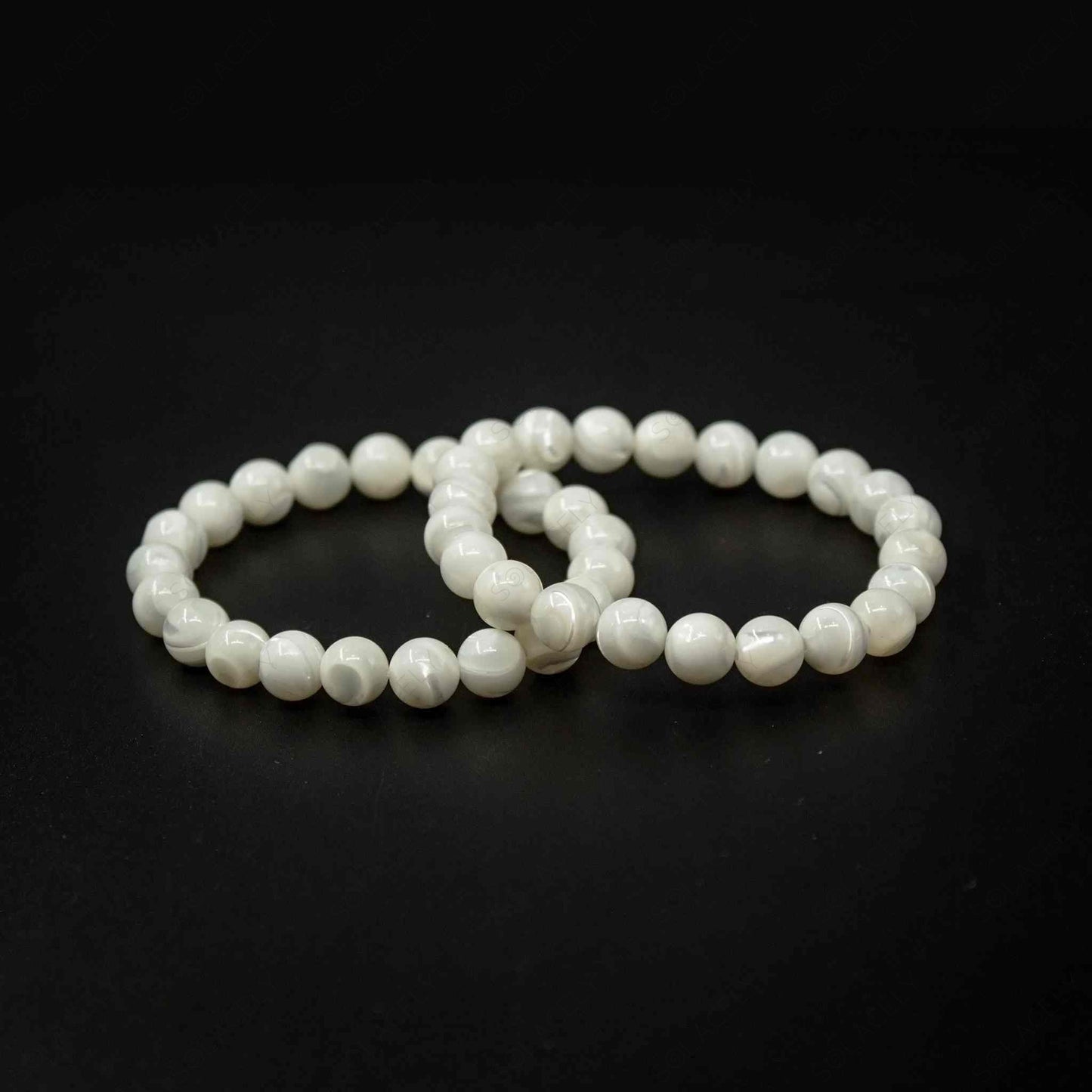 white pearl bracelet