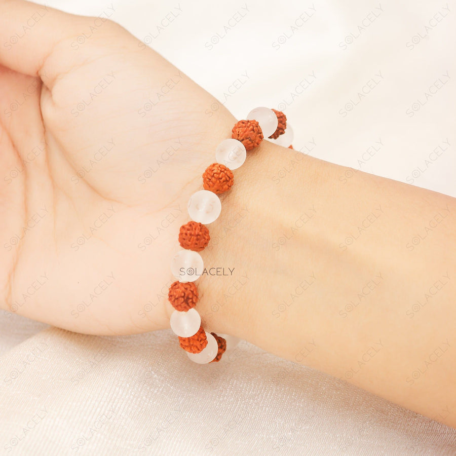 om bracelet with rudraksha