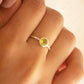 peridot silver ring