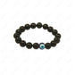 protective black tourmaline bracelet with evil eye 8mm beads for kids