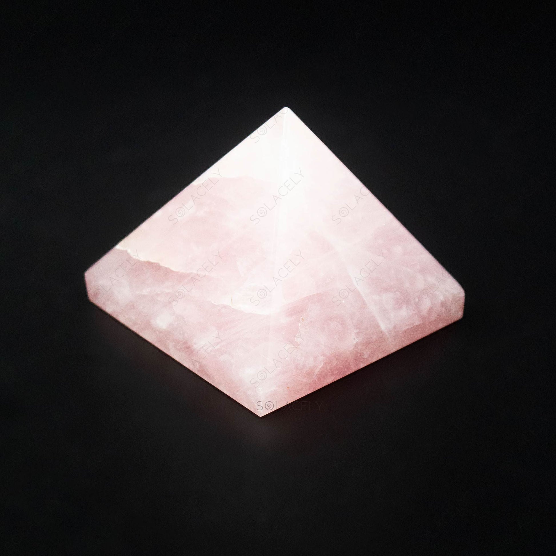 pyramid quartz rose