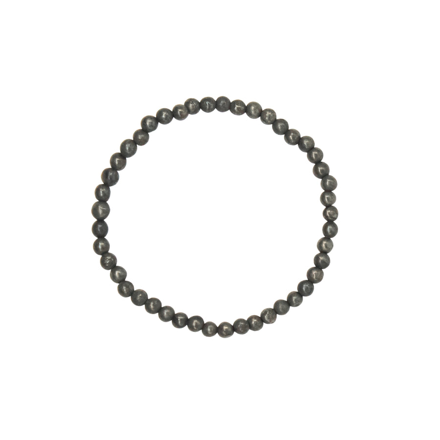Pyrite Bracelet 4mm Bead for Wealth and Prosperity - Solacely