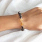 bracelet of pyrite citrine tigers eyes