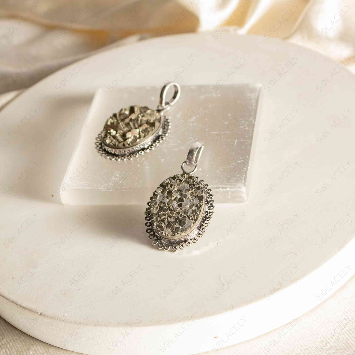 pyrite pendant for necklace