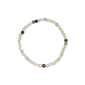Rainbow Fluorite 4mm Beads bracelet