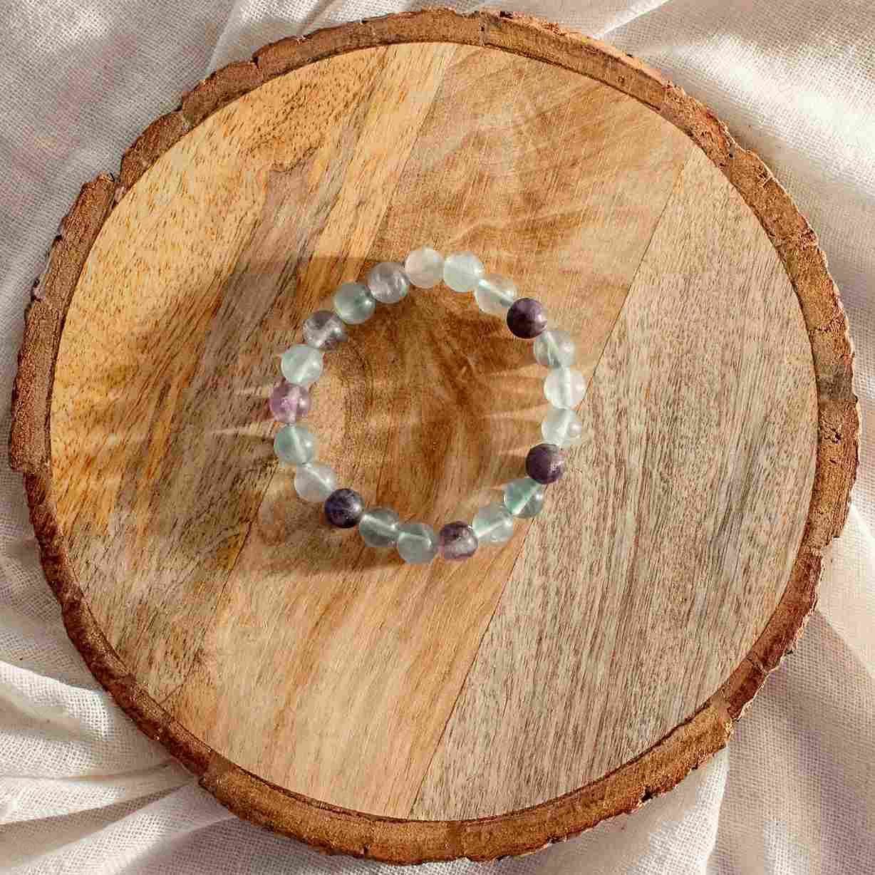 rainbow fluorite 8mm bracelet benefits