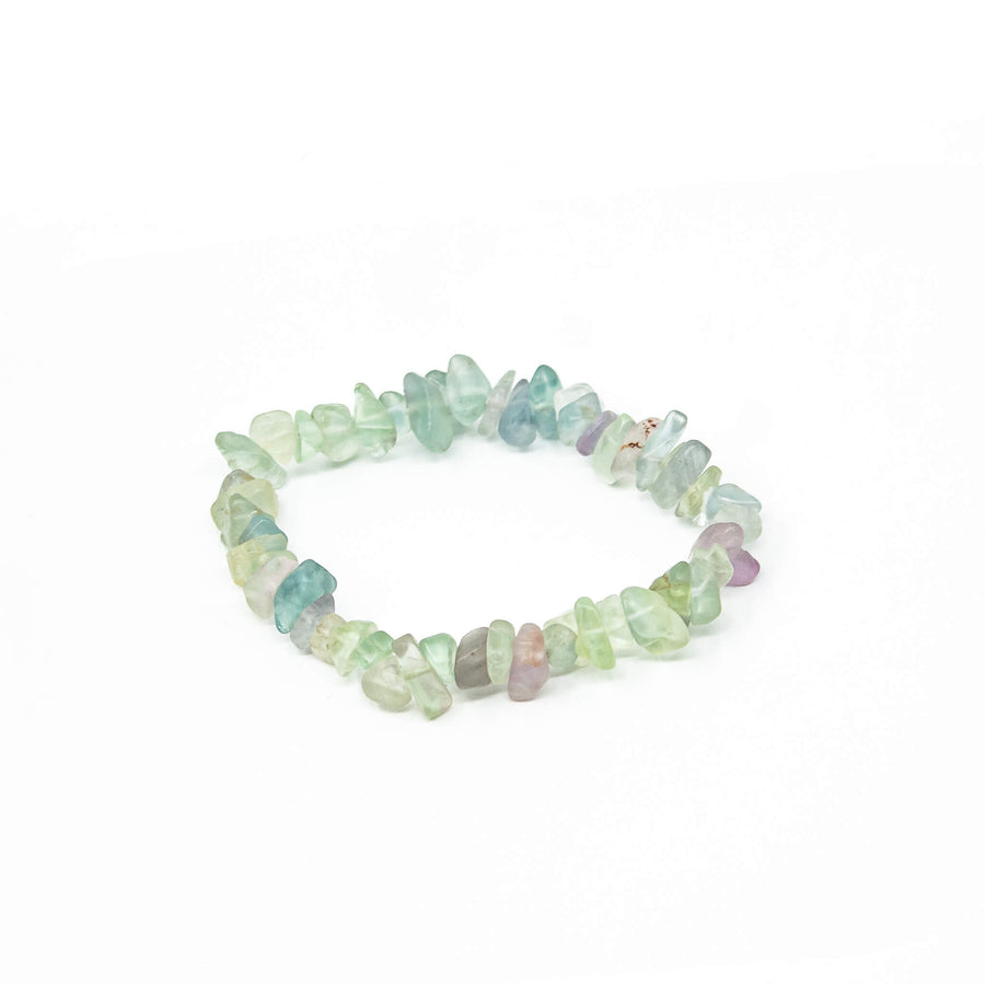 chip bracelet rainbow fluorite 