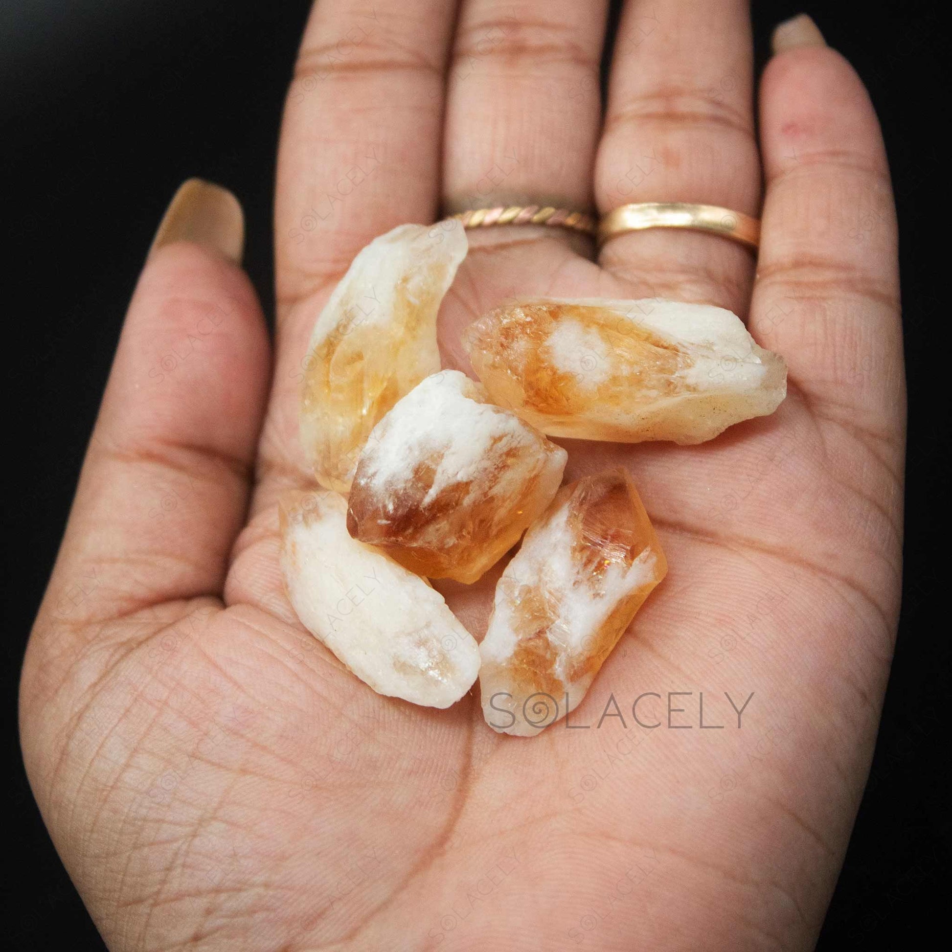 raw citrine stones pack of 5