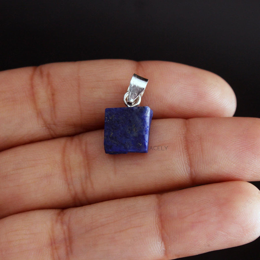 raw lapis lazuli pendant