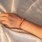 red carnelian chip bracelet