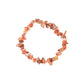 crystal red carnelian chip bracelet 