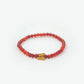red carnelian bracelet with charm