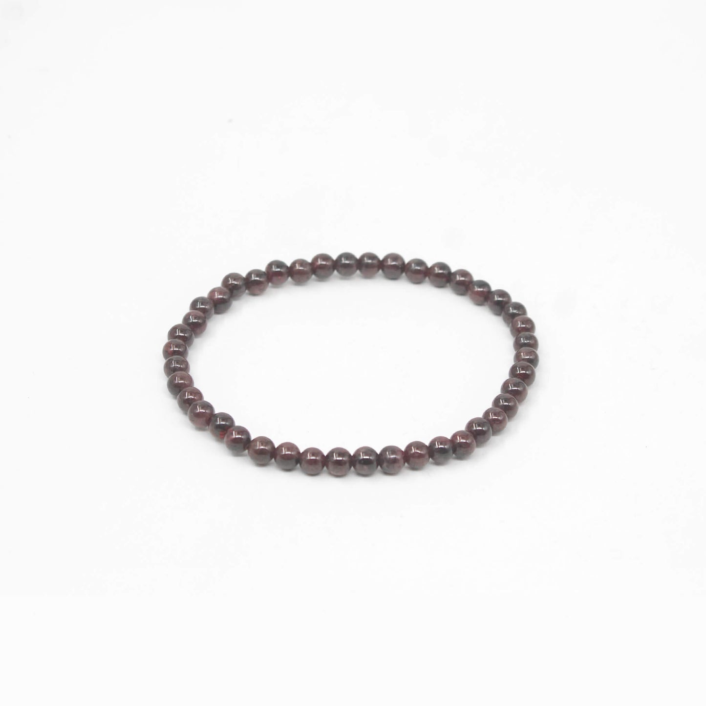 red garnet crystal bracelet 4mm beads