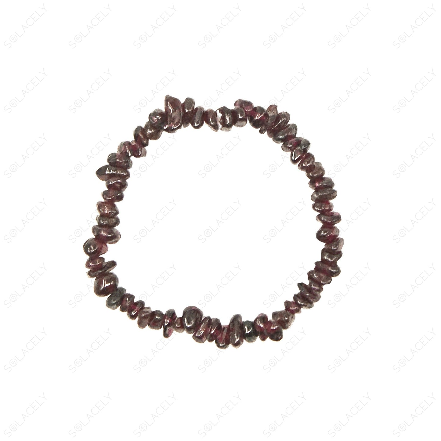 chip bracelet red garnet