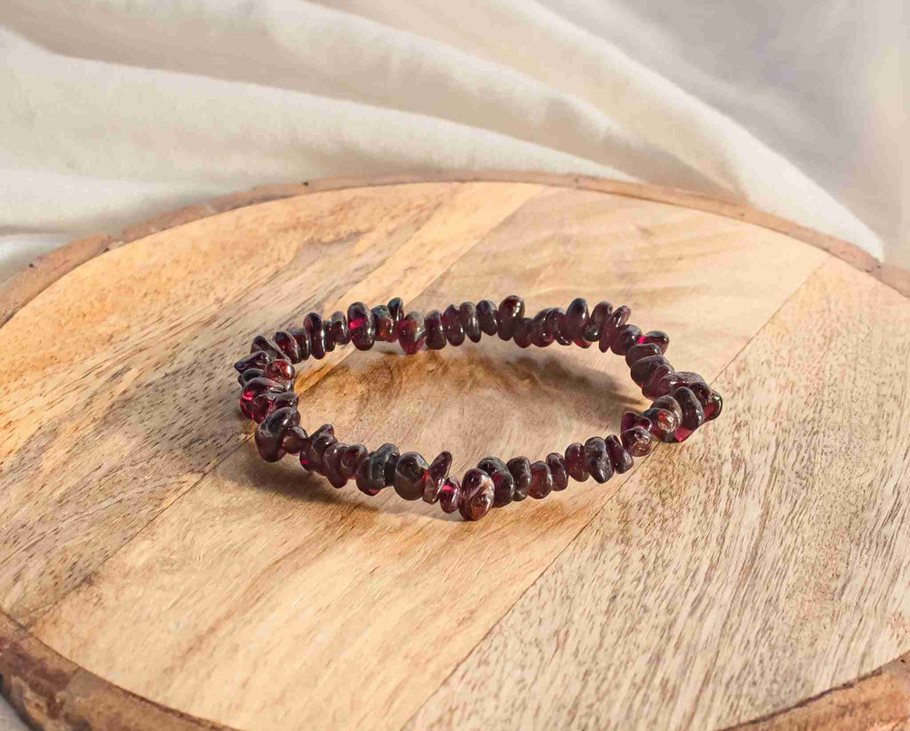 Red Garnet Stone Bracelet