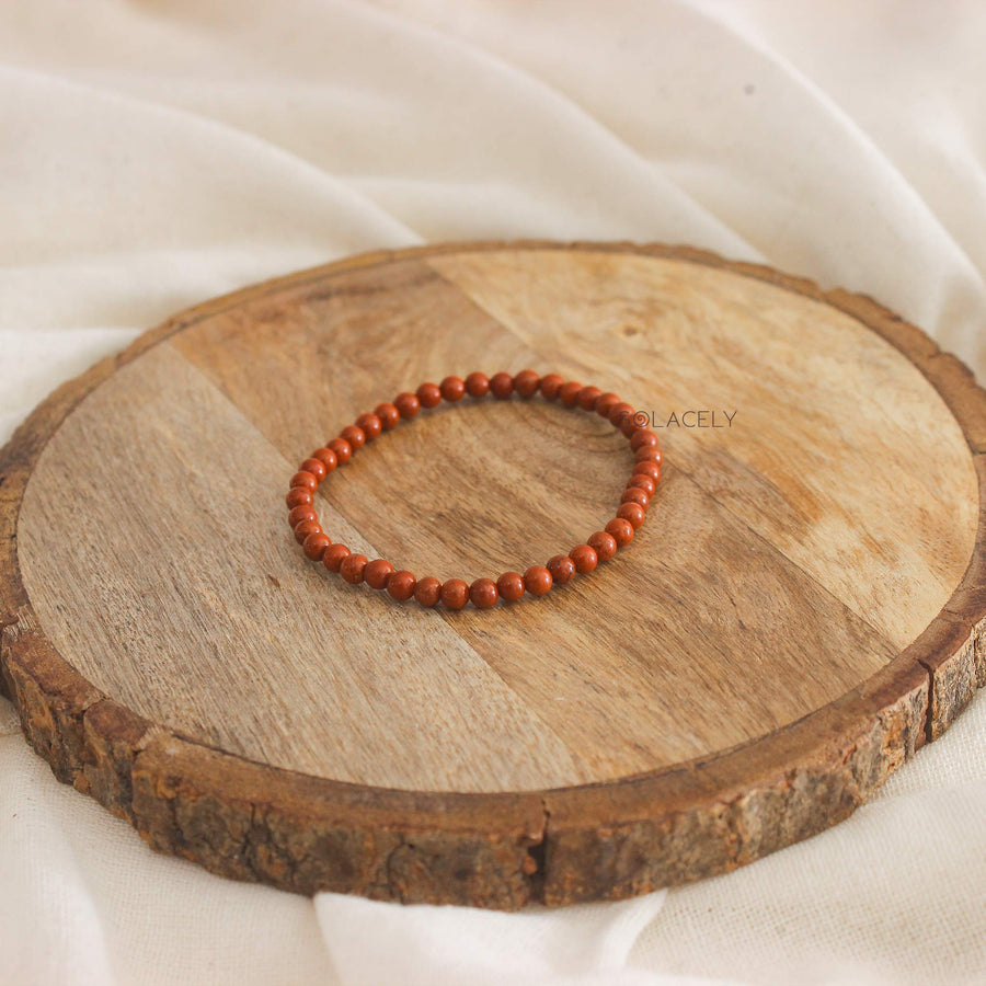 red jasper bracelet 4mm