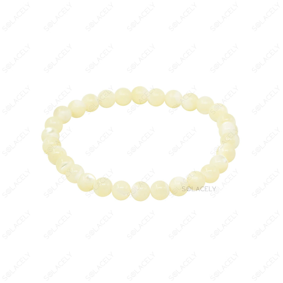 refined 6mm mother of pearl bracelet for elegant accessory