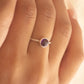 ring amethyst and sterling silver