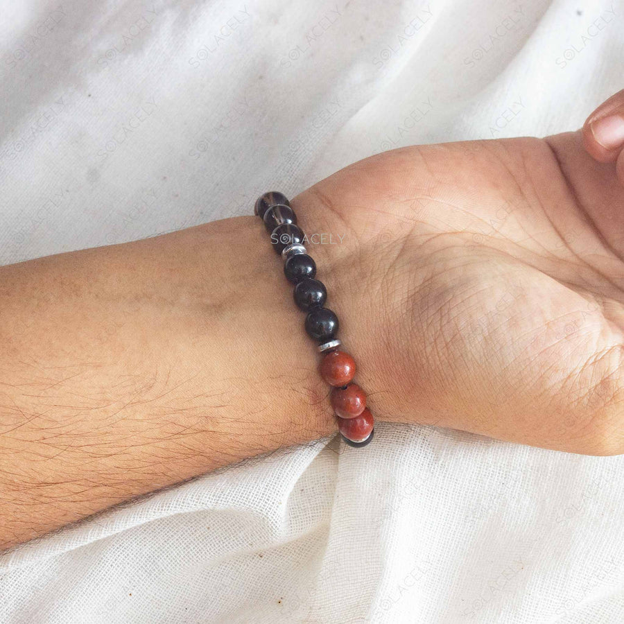 root chakra crystal black tourmaline smoky quartz red jasper