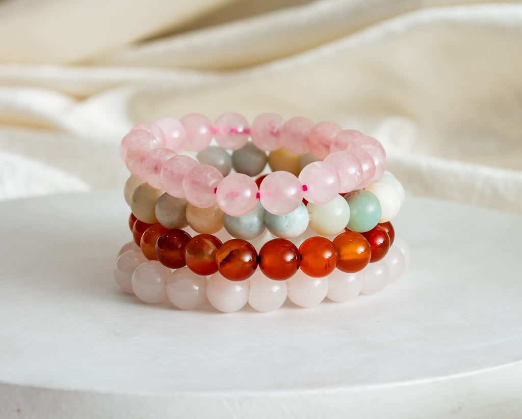 Certified Mother of Pearl 8mm Natural Stone Bracelet