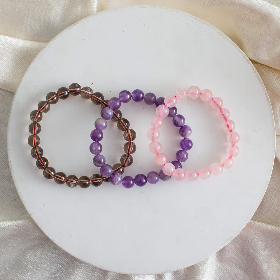 8mm Acceptance And Let Go Bracelet Set 