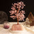 rose quartz base crystal tree