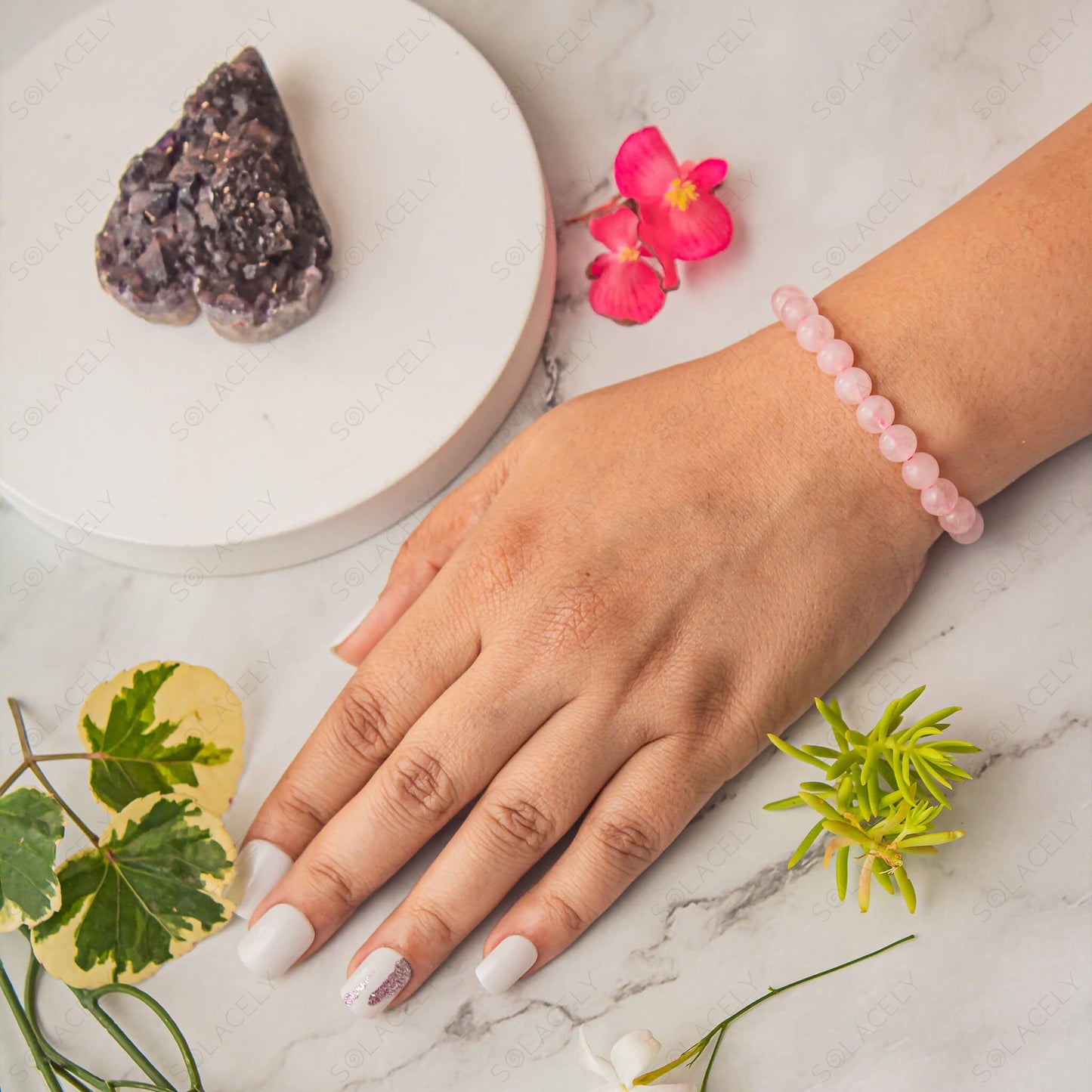 rose quartz crystal bracelet benefits