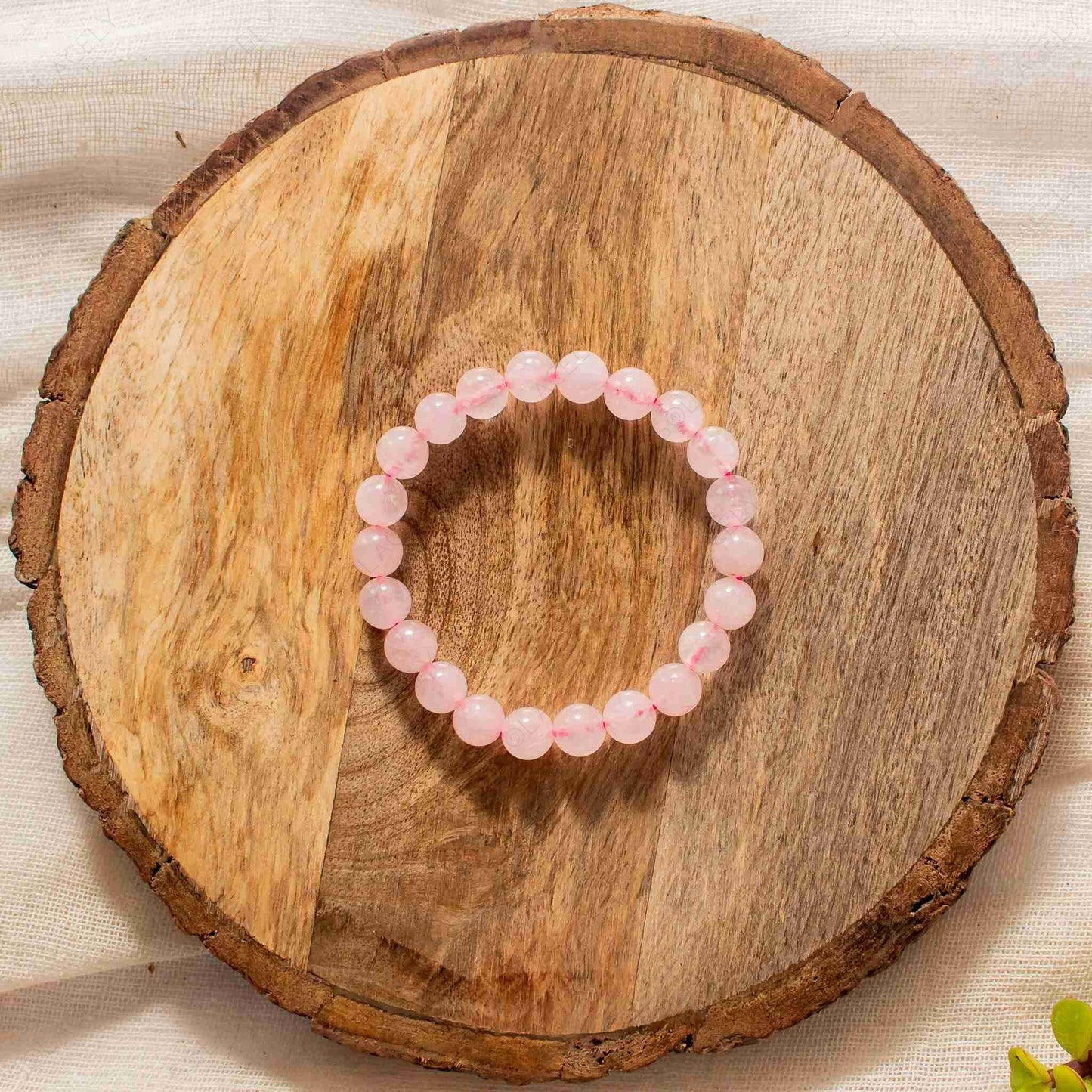 8 mm rose quartz bracelet for self love