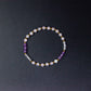 rose quartz clear quartz amethyst bracelet with golden hematite spacers