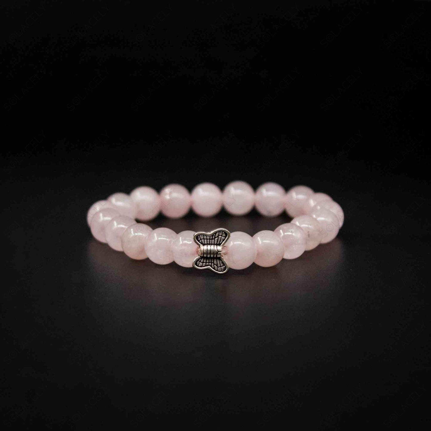 Rose Quatz Bracelet with Charm