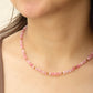 rose quartz necklace 4mm beads