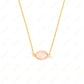 rose quartz sterling silver necklace