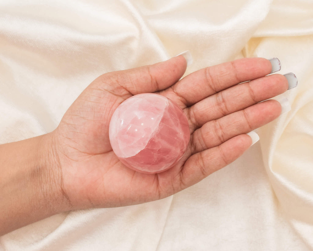 rose quartz ball