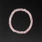 natural tyre bead rose quartz bracelet