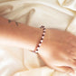 Rose Quartz and Garnet Bracelet - Crystals for Love & Passion 4mm Beads